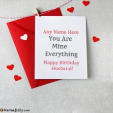 Birthday Greetings For Husband With Name