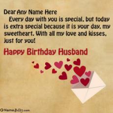 Birthday Message For Husband With His Name