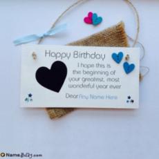 Personalized Birthday Name Card For Boyfriend
