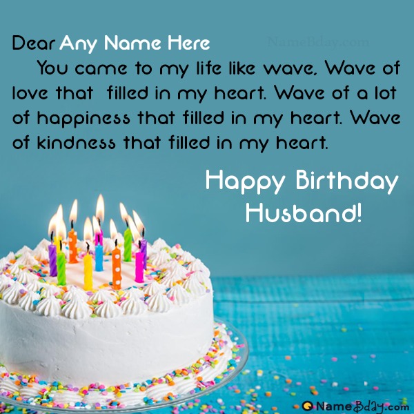 Happy Birthday To My Husband Love You