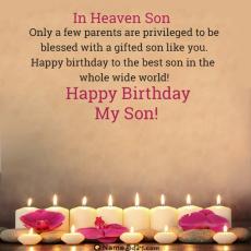 Happy Birthday Wishes For Son With Name